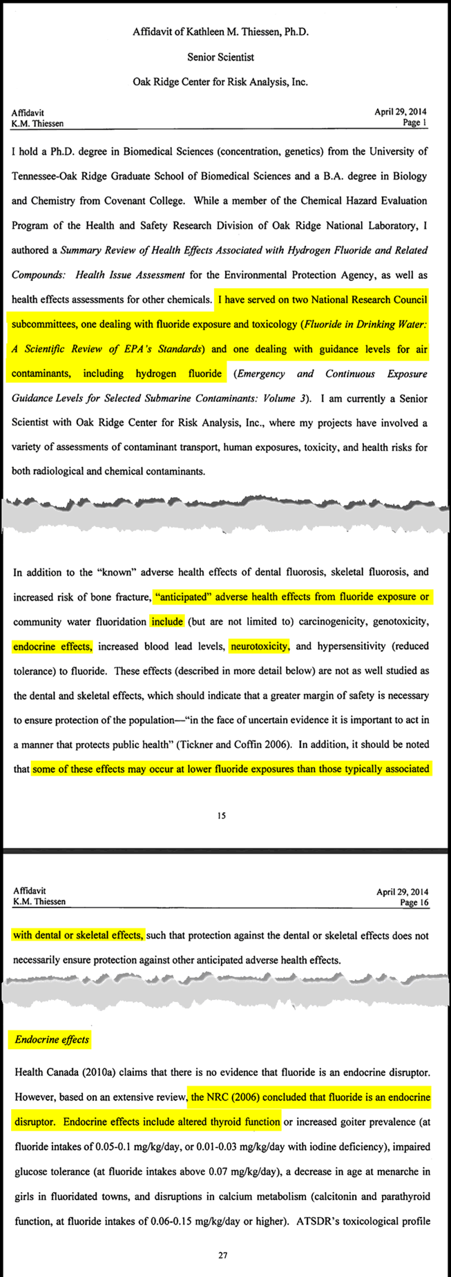 Thiessen - Fluoridation