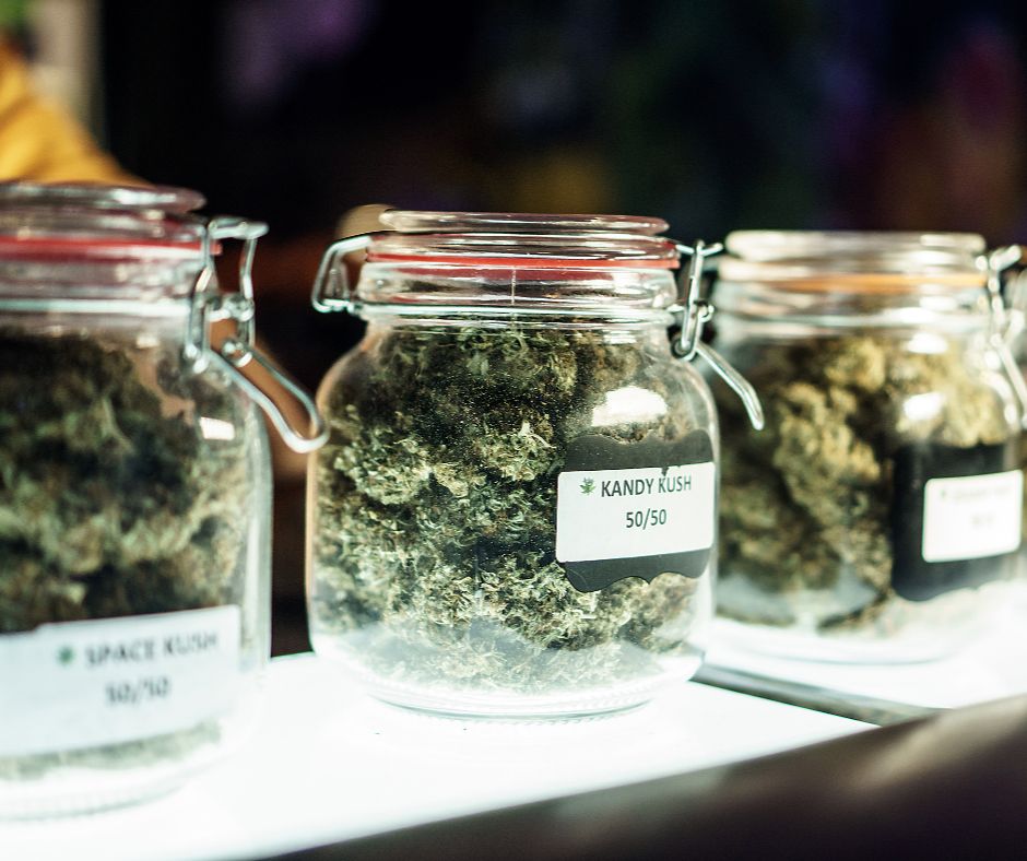 Cannabis in Jars.