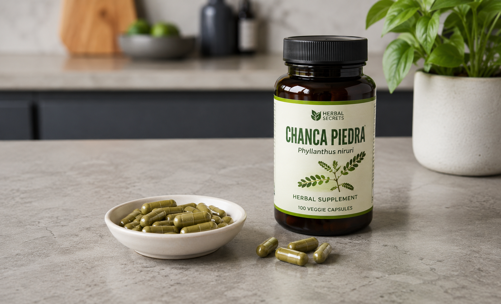 Chanca piedra supplement.
