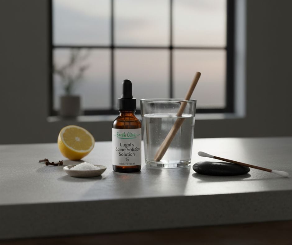 Iodine Painting for Sore Throat